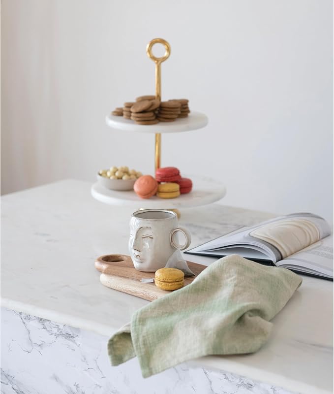 Tasse en grès Visage