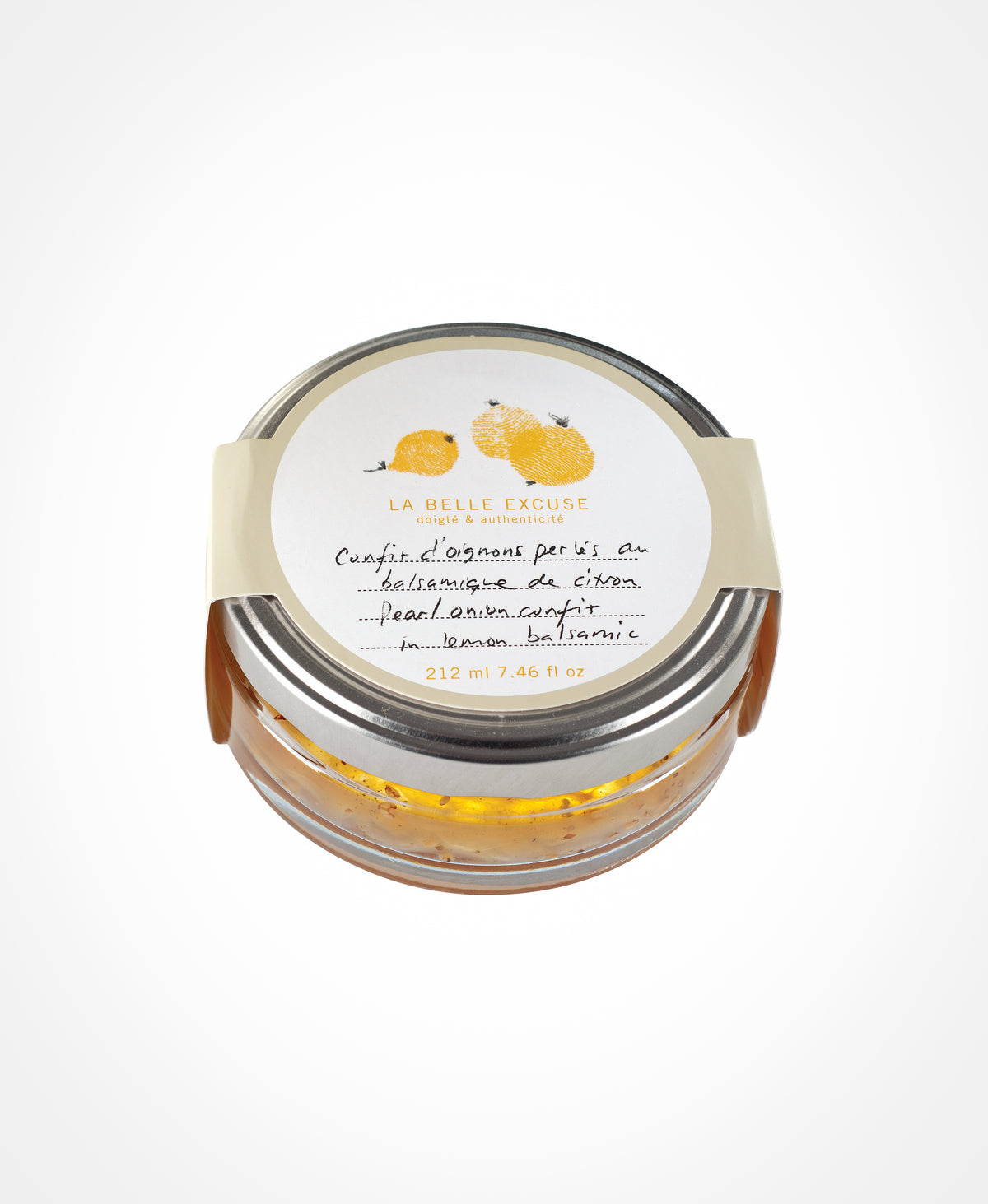 212 ml Pearl Onion Confit in Lemon Balsamic, from La Belle Excuse.