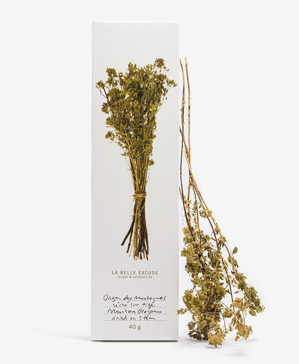 La Belle Excuse dried Greek mountain oregano on the stem (40g)