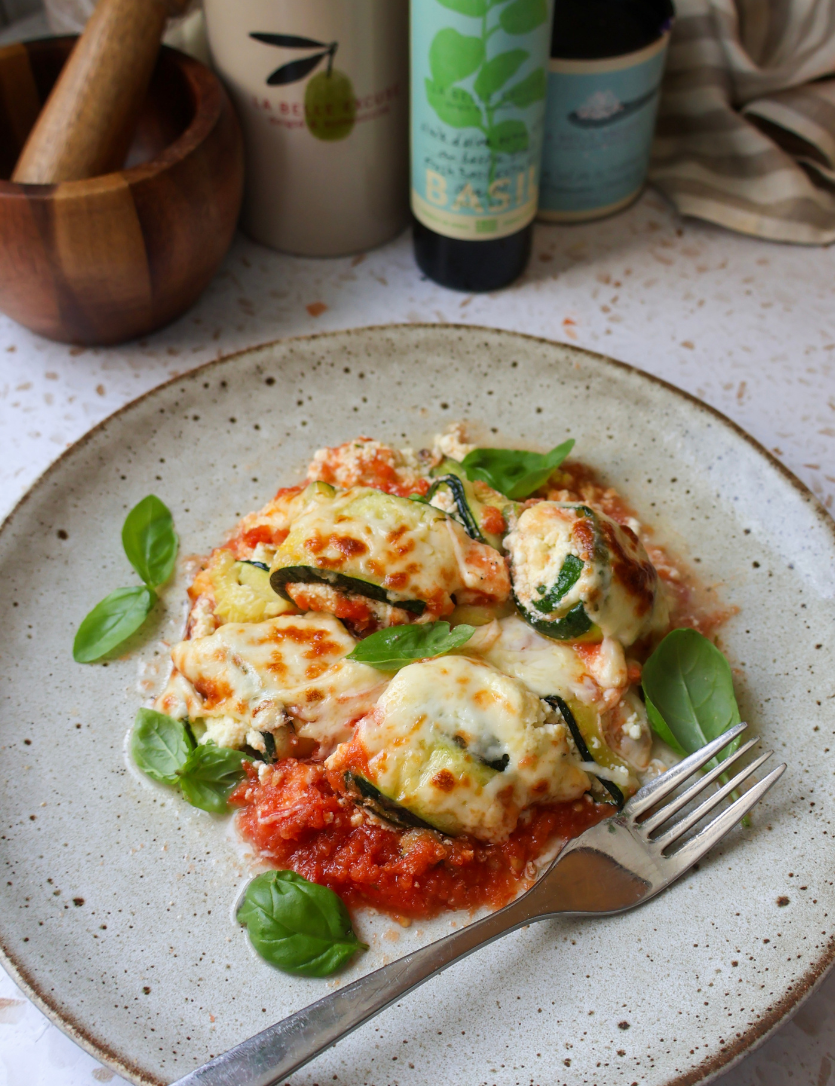 Zucchini Rolls with Ricotta