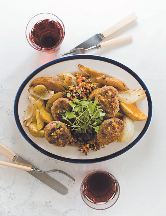 Veal Keftedes with feta cheese