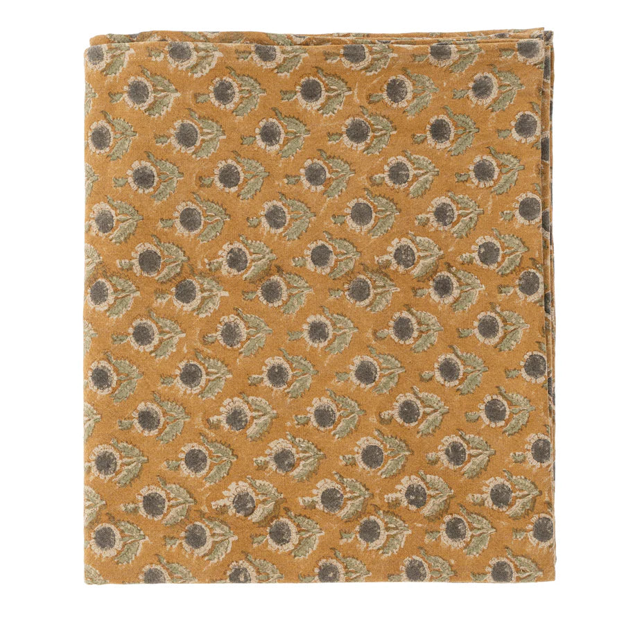Nappe à impression à bloc | Lin & Coton