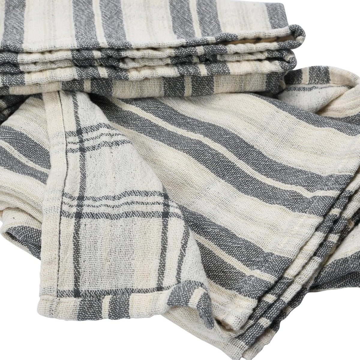 Serviettes de table reversible en coton | Ensemble de 4