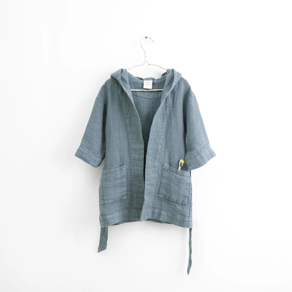 Kids Linen Bathrobe