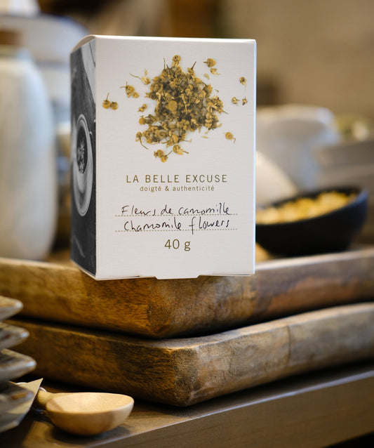 Chamomile Flowers Herbal Tea, La Belle Excuse, Olive Oil Fine Foods, 40g
