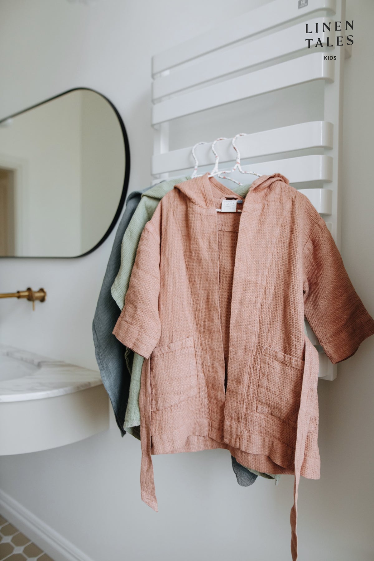 Kids Linen Bathrobe