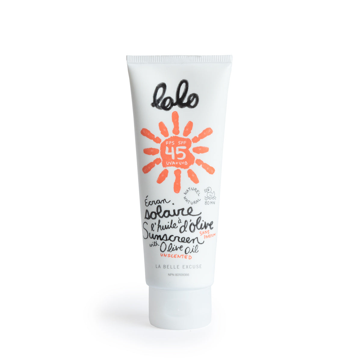 LOLO Olive Oil Sunscreen (75g non-scented)