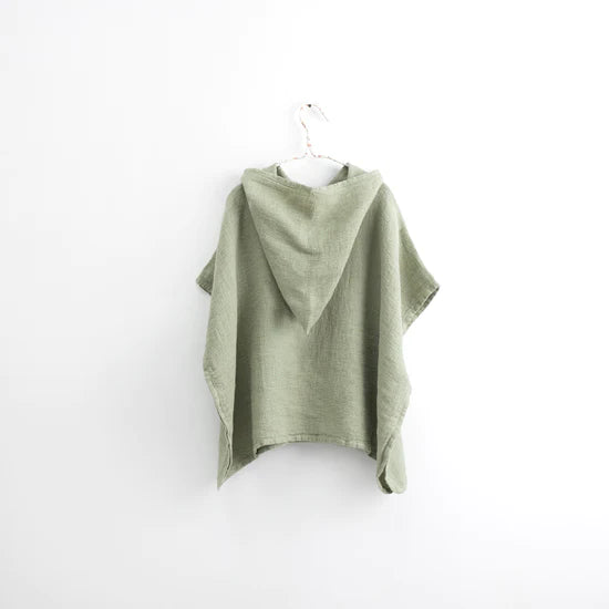 Kids Linen Poncho