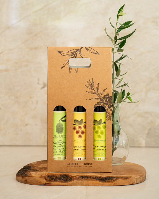 Olive Oil & Balsamic Vinegar Trio Gift Box