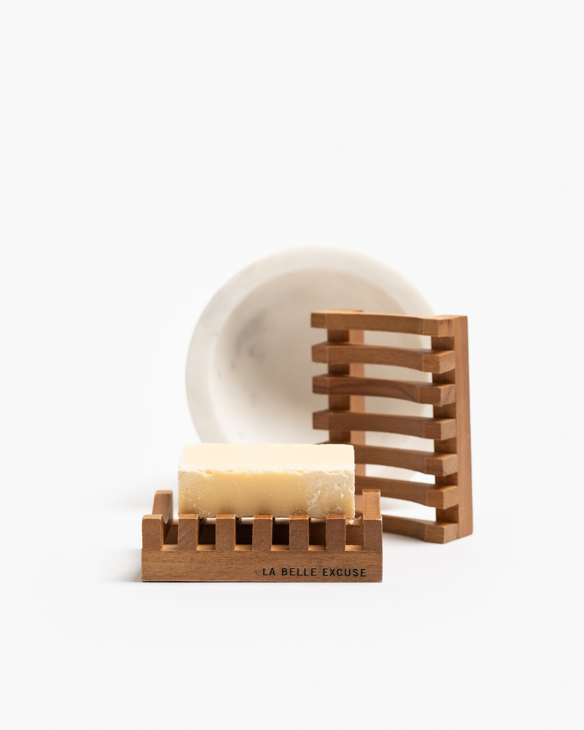 La Belle Excuse Wooden Soap Dish