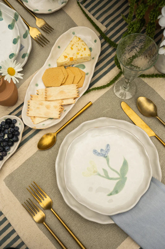 Assiette aquarelle Fleur | 2 Modèles