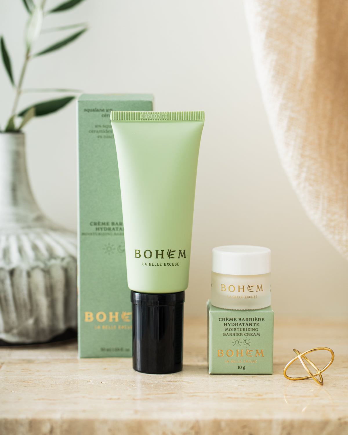 Bohem Moisturizing Barrier Cream (50g,10g)
