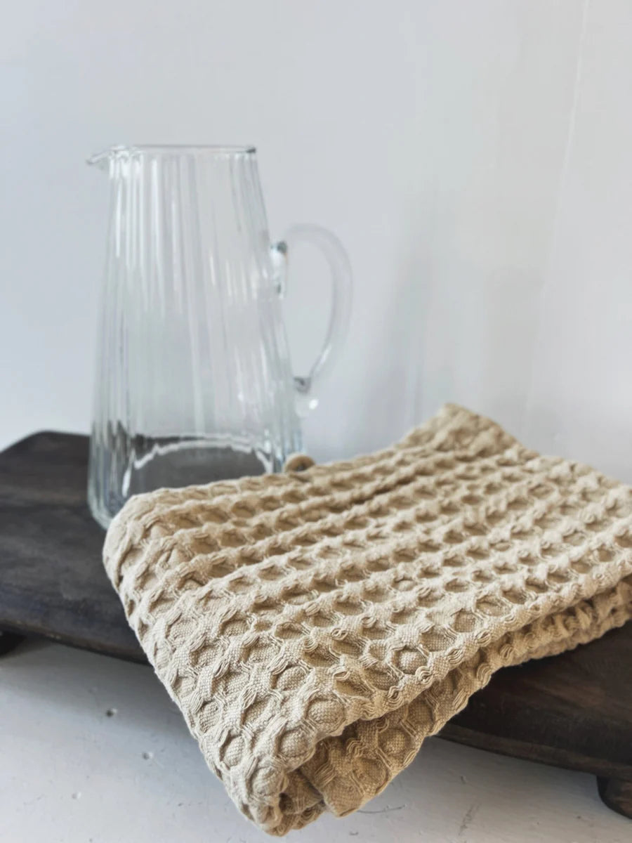 Linge à vaisselle en coton gaufré