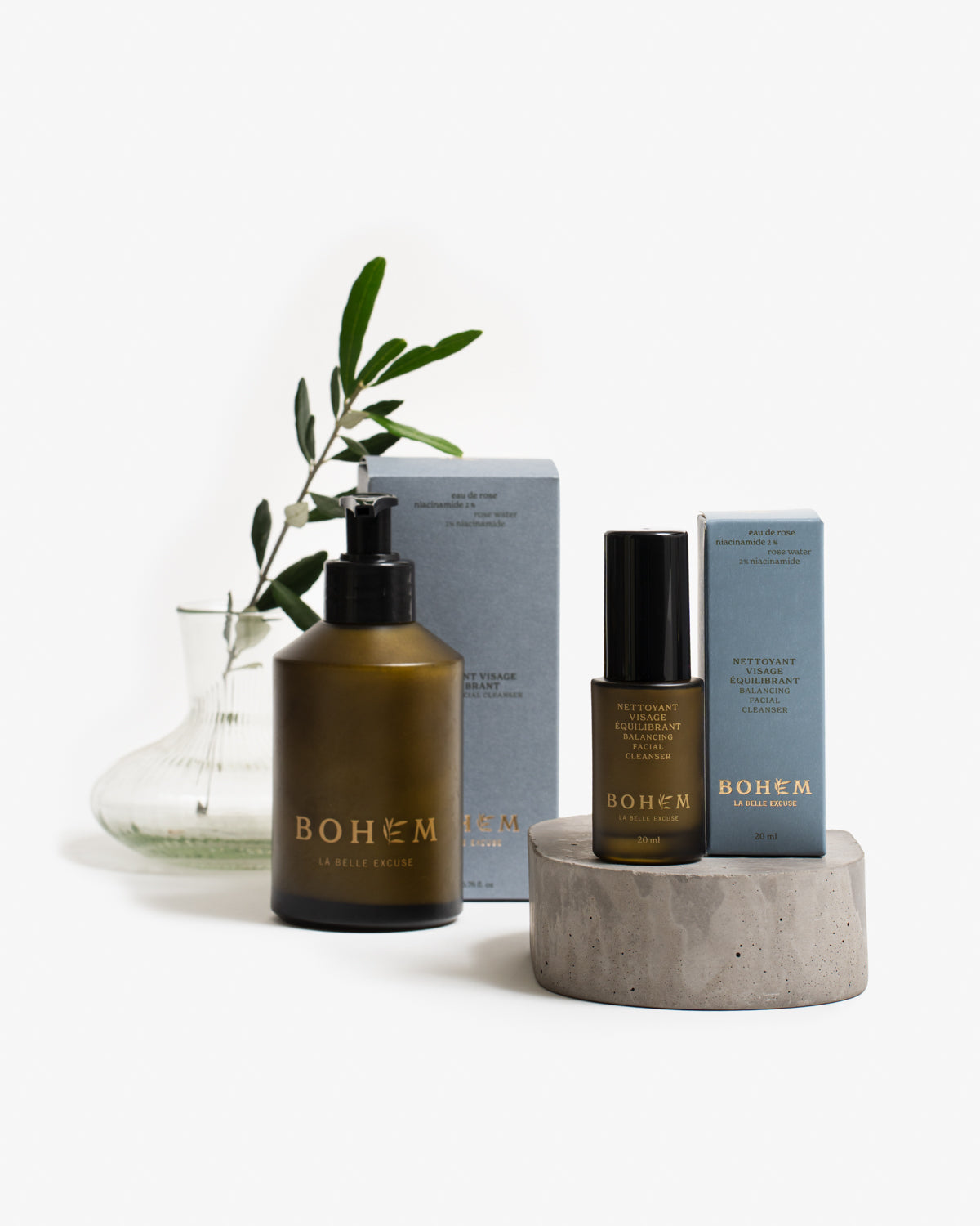Bohem Balancing Facial Cleanser (200 and 20ml)