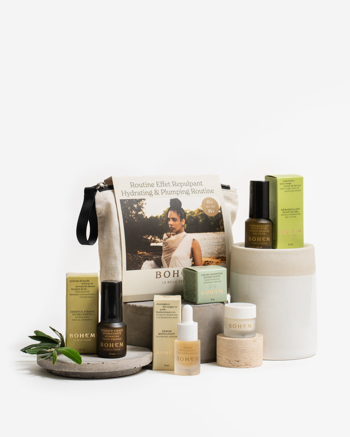 Bohem Plumping Skincare Travel Kit