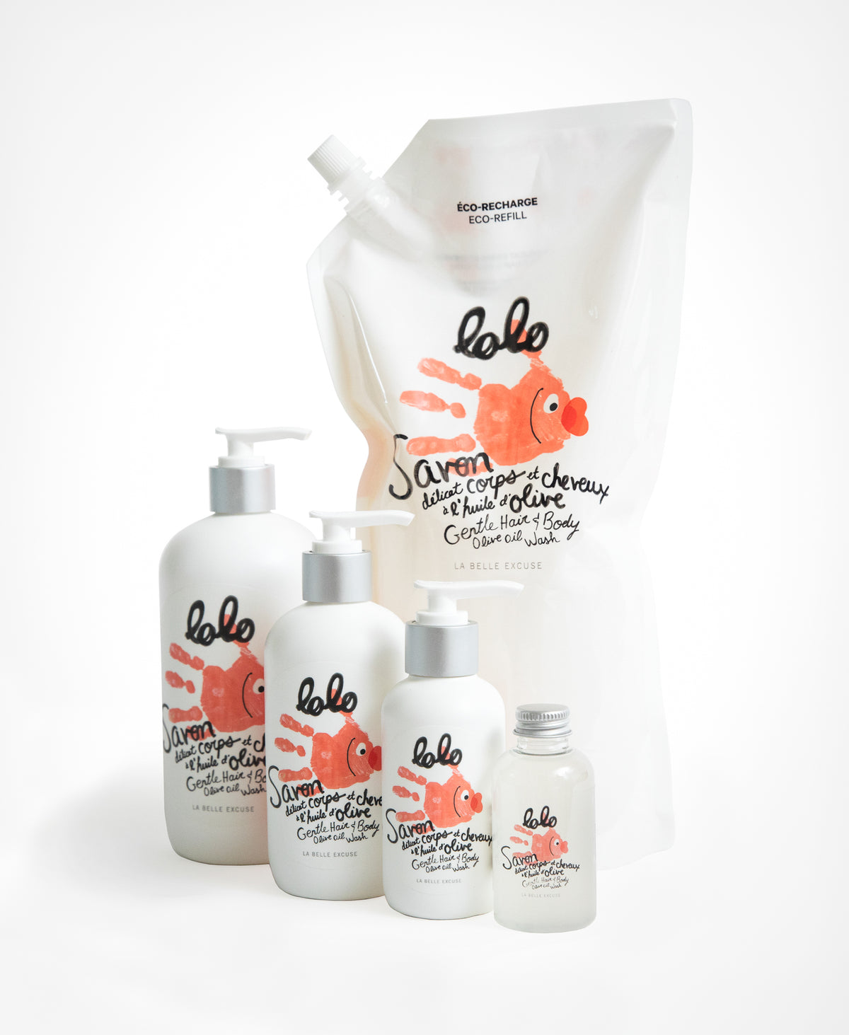 Olive Oil Gentle Hair & Body Wash LOLO (60ml, 125ml, 250ml, 500ml, 1.5L)